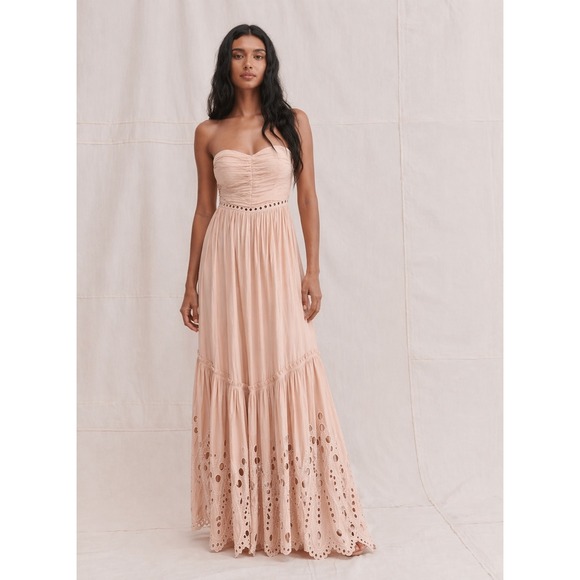 Ramy Brook Dresses & Skirts - Ramy Brook Stephy Strapless Midi Dress Blush Pink XXS